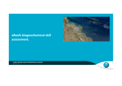No11 eReefs Biogeochemical skill assessment