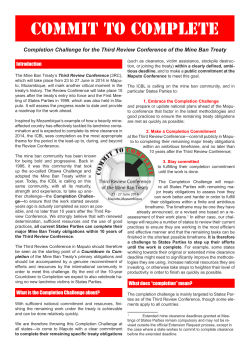 commit to complete - International Campaign to Ban Landmines