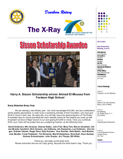 The X-Ray - The Rotary Club of Dearborn