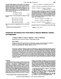 Femtosecond Time-Resolved Wave Packet