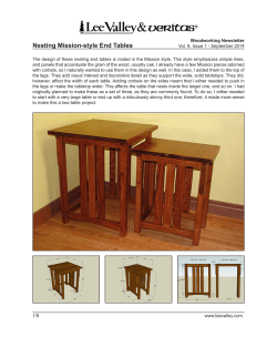 Nesting Mission-style End Tables