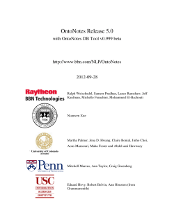 OntoNotes Release 5.0 - LDC Catalog