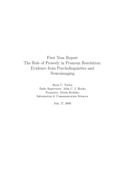 Evidence from Psycholinguistics and Neuroimaging