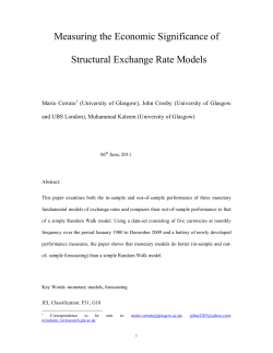 Measuring the Economic Significance of Structural Exchange Rate