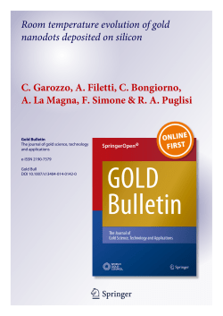 Room temperature evolution of gold nanodots deposited on