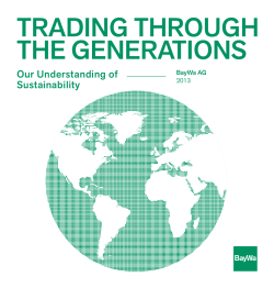 Baywa Brochure Sustainability 2013
