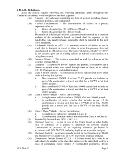 G.S. 20-4.01 Page 1 &sect; 20-4.01. Definitions. Unless the context