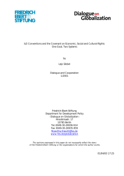 ILO Conventions and the Covenant on Economic, Social and