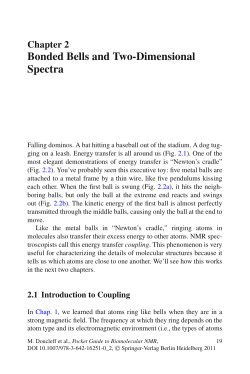 Bonded Bells and Two-Dimensional Spectra
