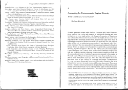 Accounting for Postcommunist Regime Diversity .What Counts as a