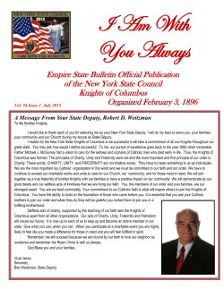 Vol. 54 Issue 1 July - New York State Knights of Columbus