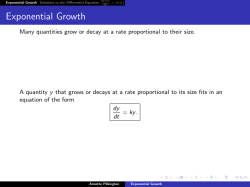 Exponential Growth