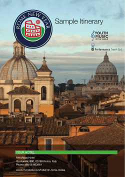 Rome Sample Itinerary - Youth Music of the World