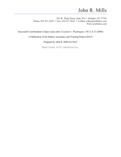 The following is a summary of state and federal cases addressing