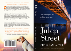 CRAIG LANCASTER Julep Street