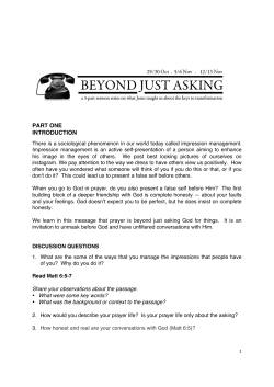 Beyond Just Asking 1