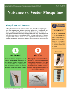 Nuisance (Spring) and Vector (Summer)
