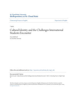 Cultural Identity and the Challenges International Students Encounter