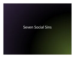 Seven Social Sins PP