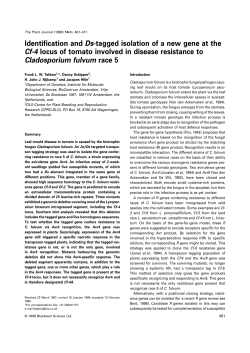 Identification and Ds-tagged isolation of a new gene at the Cf