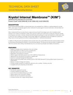 Krystol Internal Membrane&trade; (KIM&reg;)
