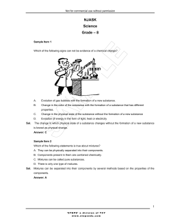 NJASK Science Grade &ndash; 8