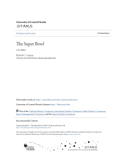 The Super Bowl - STARS - University of Central Florida