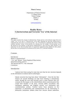 Cyberterrorism and Terrorist `Use` of the Internet - DORAS