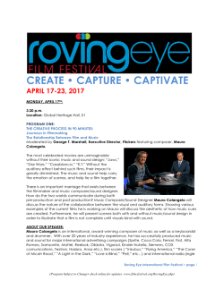 create &bull; capture &bull; captivate - Rhode Island International Film Festival