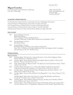 Miguel Centellas - University of Mississippi