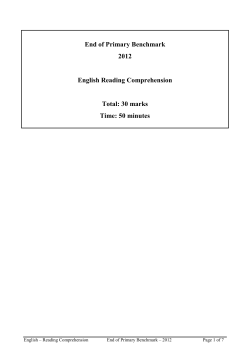 Student`s Paper and Marking Scheme