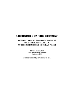 The Health and Economic Impacts of a Terrorist Attack at Indian Point