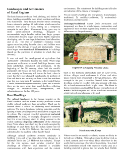 Landscapes and Settlements of Rural Regions