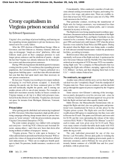 Crony capitalism in Virginia prison scandal