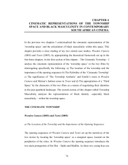 chapter 4 cinematic representations of the township space and black