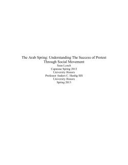 The Arab Spring: Understanding The Success of Protest Through