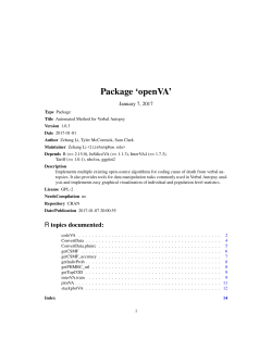 Package `openVA`