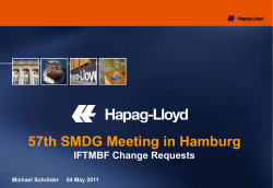 57th SMDG Meeting in Hamburg