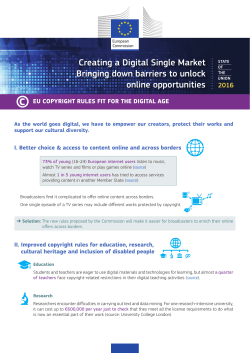 eu copyright rules fit for the digital age