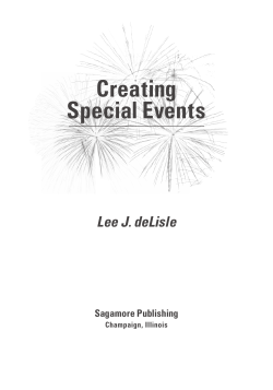 Creating Special Events