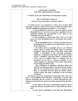 1 of 51 American Bar Association CPR Policy Implementation