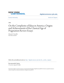 On the Complexity of Ideas in America: Origins and Achievements of