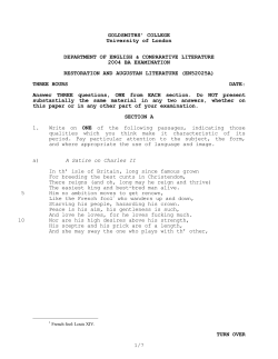 PDF (English and Comparative Literature Exam Paper
