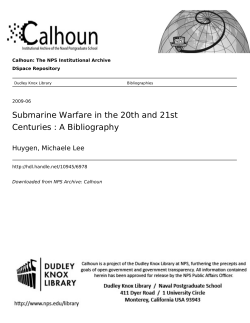 Submarine Warfare in the 20th and 21st Centuries