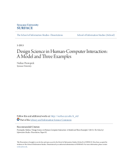 Design Science in Human-Computer Interaction: A Model
