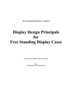 Display Design Principals for Free Standing Display