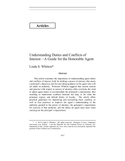 Articles Understanding Duties and Conflicts of Interest&mdash;A Guide for