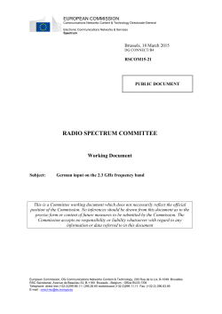 radio spectrum committee - CIRCABC
