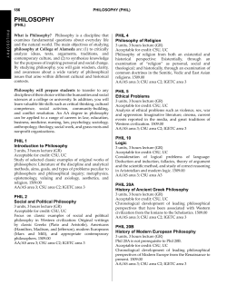 philosophy - College of Alameda
