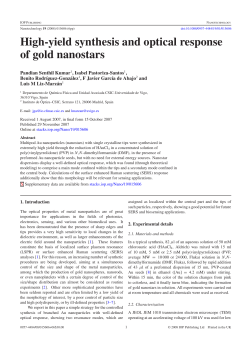 High-yield synthesis and optical response of gold nanostars